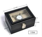 Three Slot Watch Box