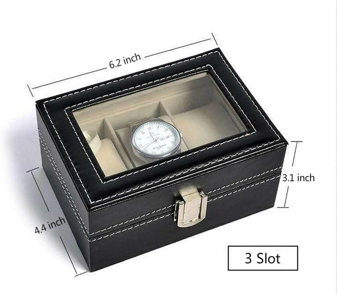 Three Slot Watch Box