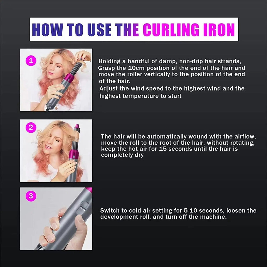 5 in 1 Multifunctional Hair Dryer - Hair Dryer Brush