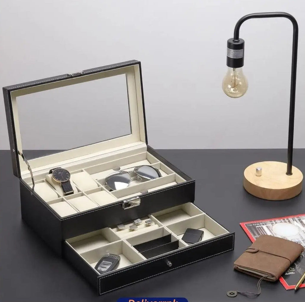 6 slots watch box Jewelry Organizer