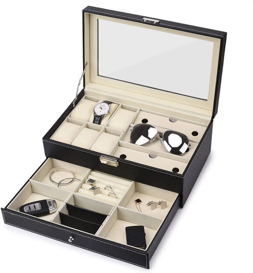 6 slots watch box Jewelry Organizer