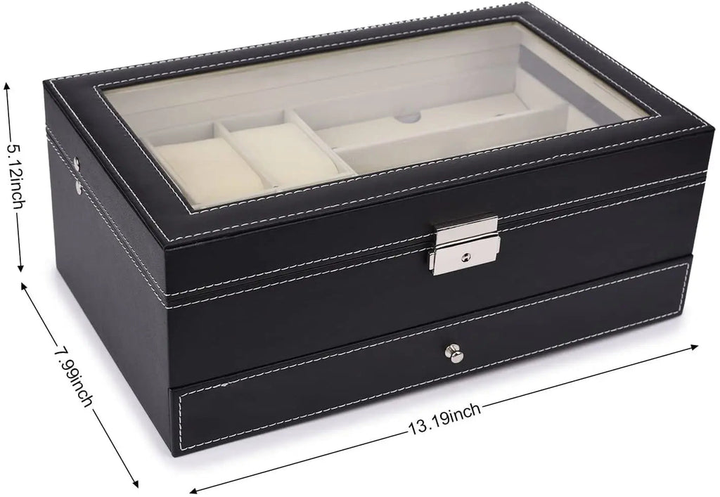 6 slots watch box Jewelry Organizer