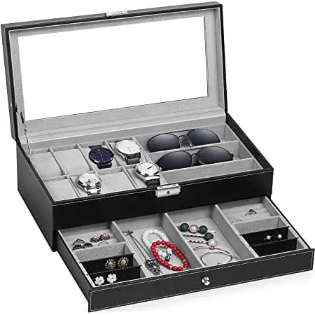 6 slots watch box Jewelry Organizer
