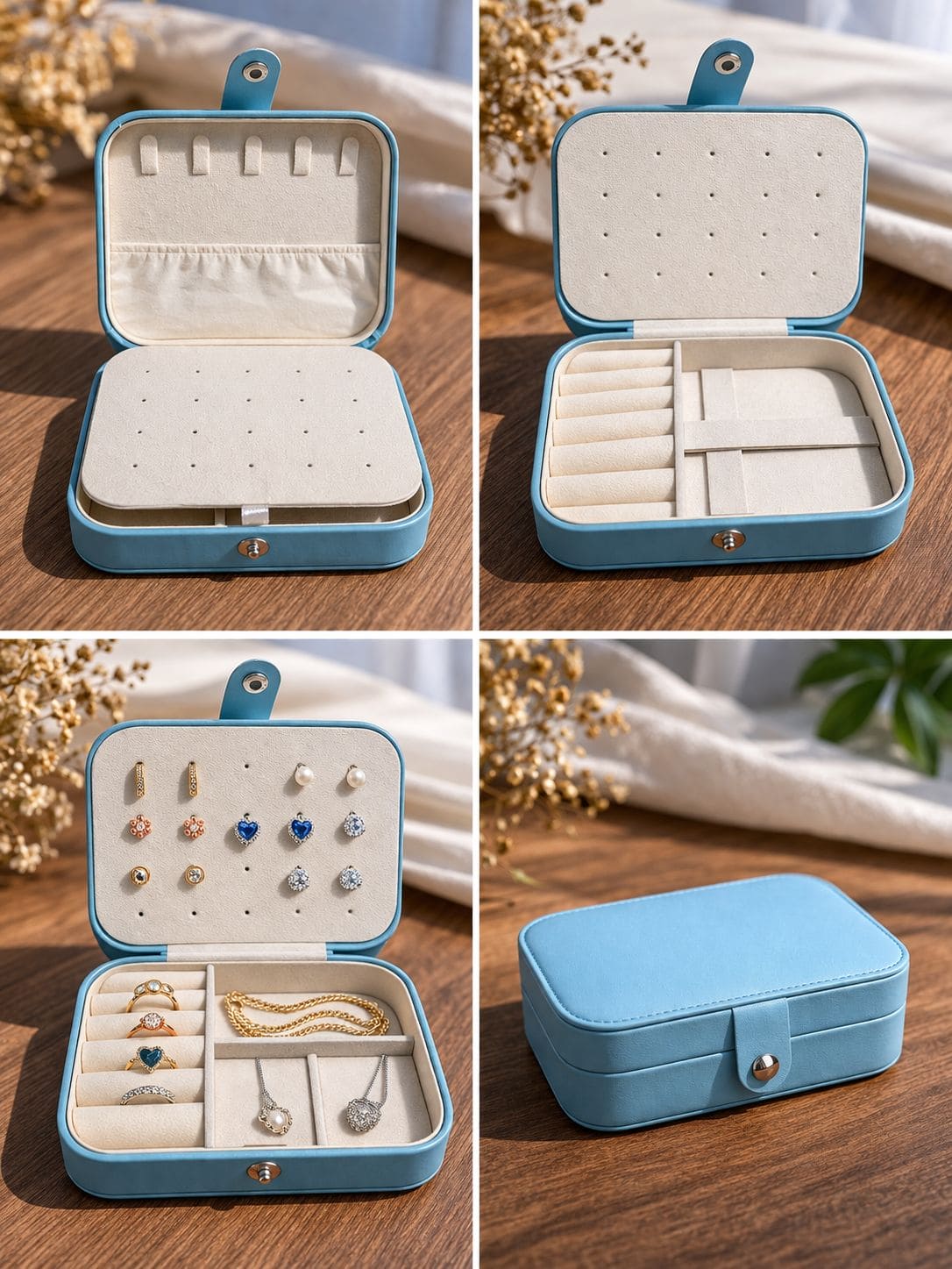 Double Layer Travel Jewelry Organizer