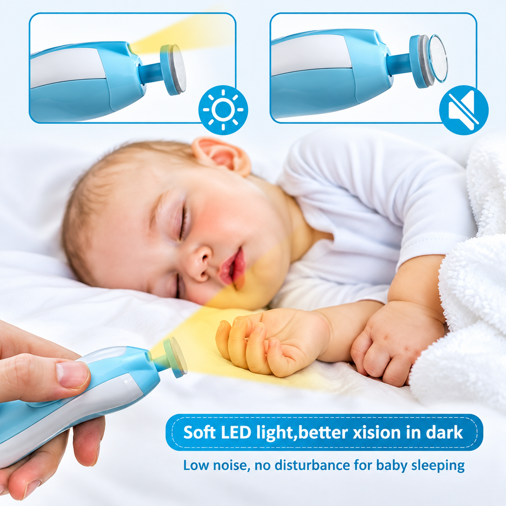 5 in 1 Electric Baby Nail Trimmer Kit 💙