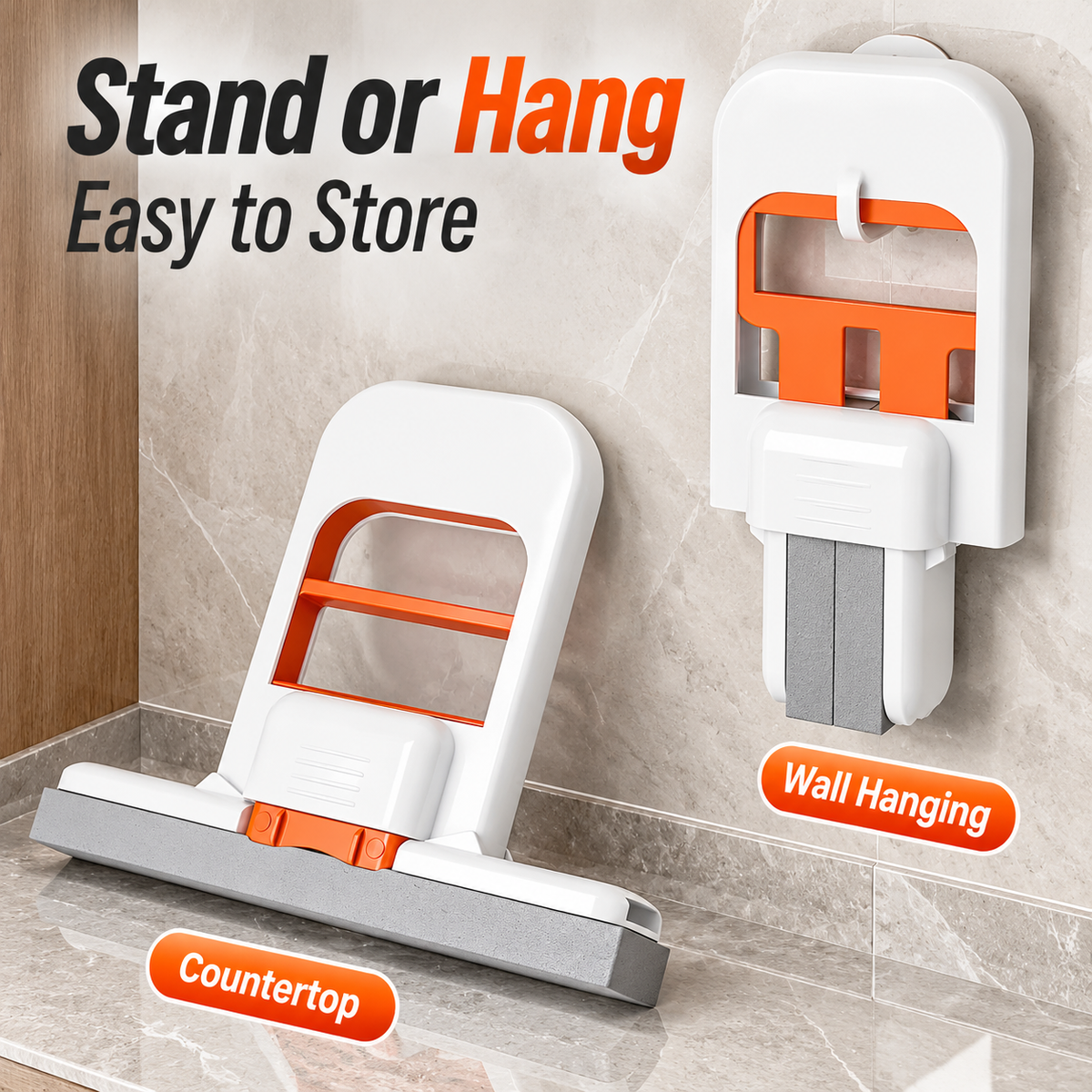 Portable Hands-Free Mini Floor Mop for Easy Cleaning