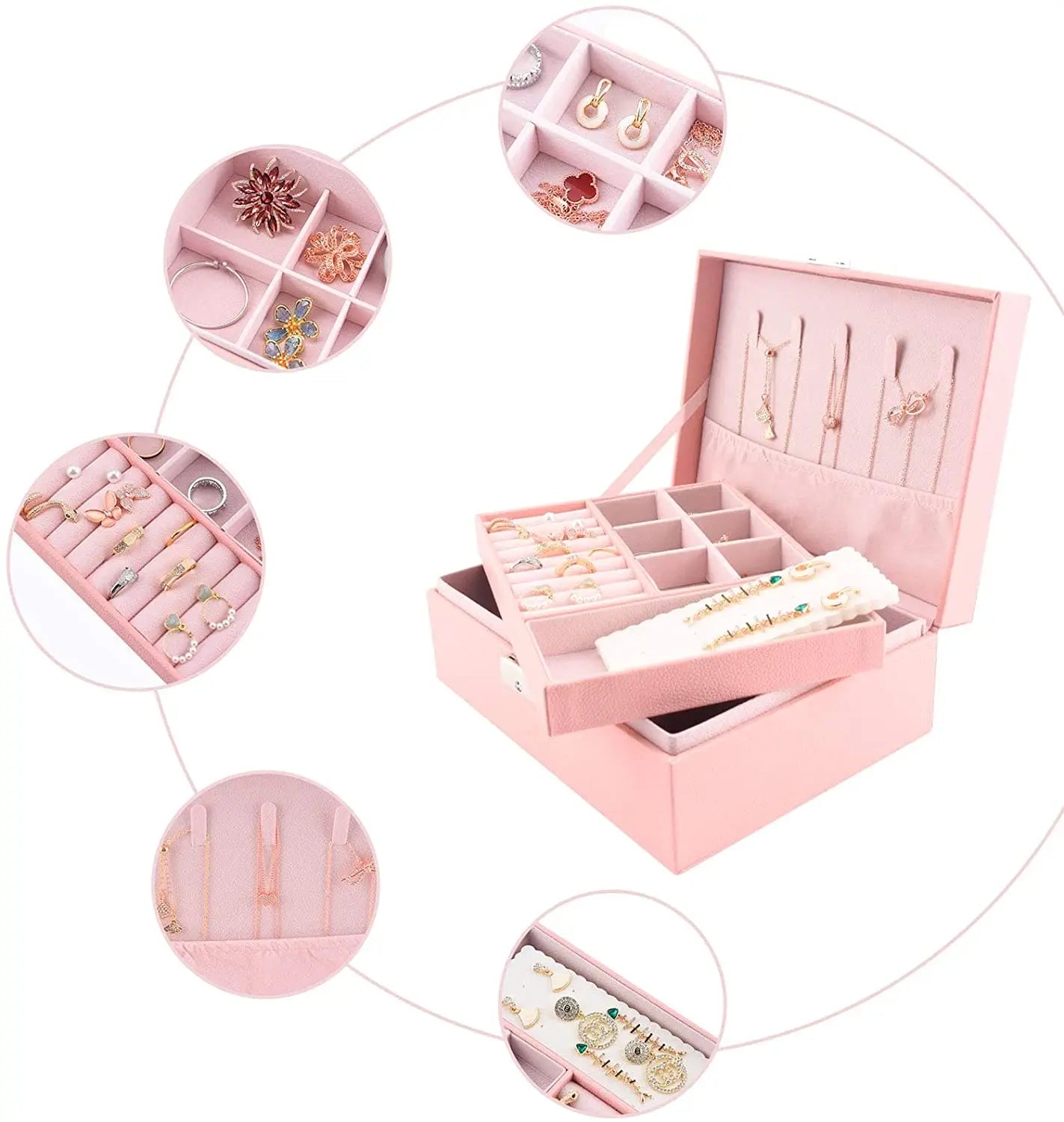 Two Layer Jewelry Storage Box