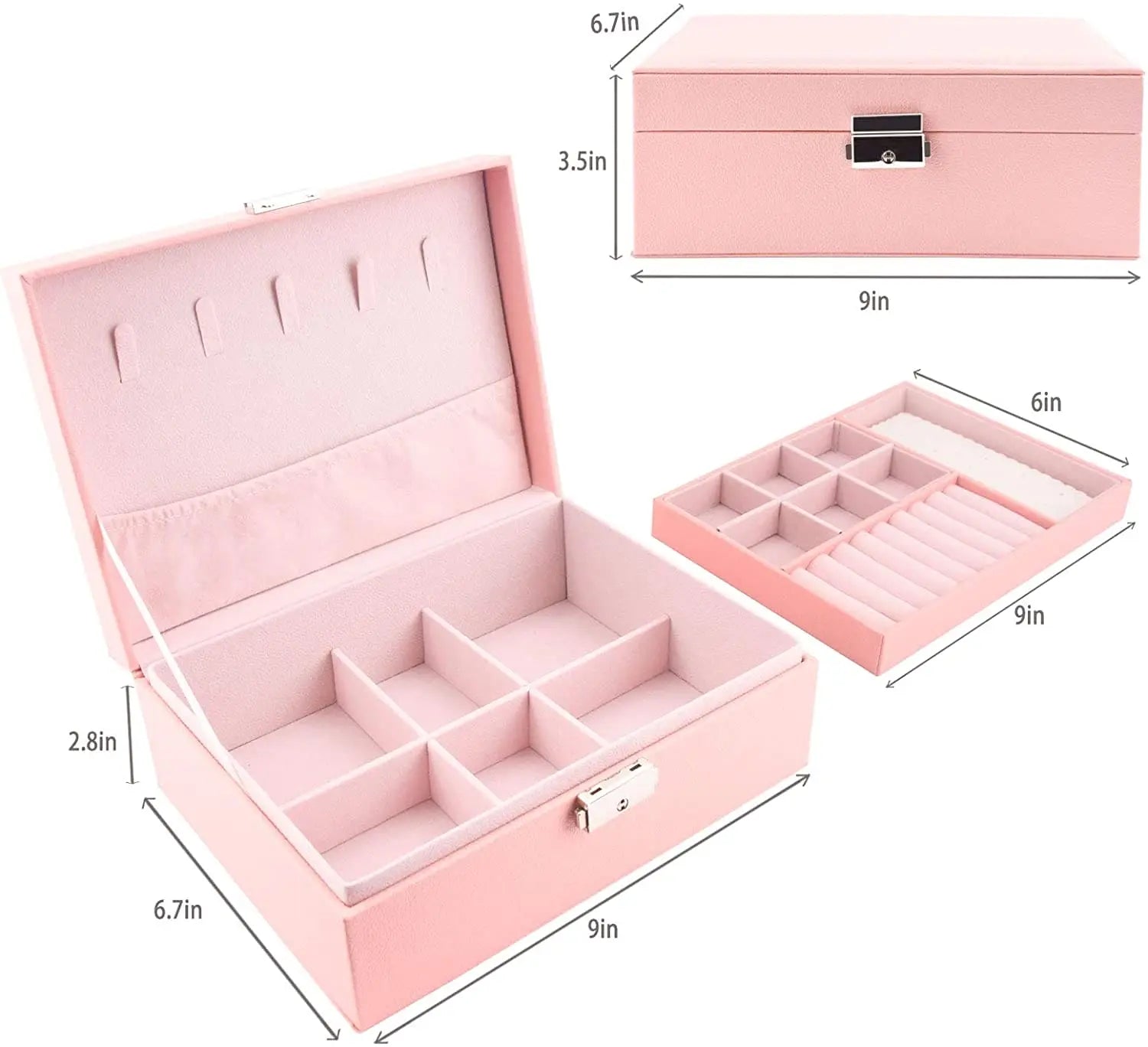 Two Layer Jewelry Storage Box