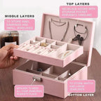 Two Layer Jewelry Storage Box