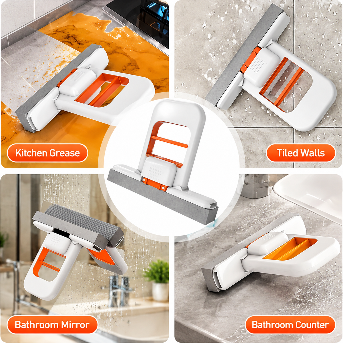 Portable Hands-Free Mini Floor Mop for Easy Cleaning