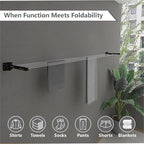 Foldable Metal Wall-Mounted Clothesline – Heavy Duty Laundry Dryer
