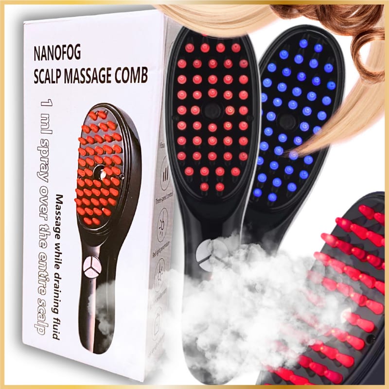 Electric LED Hair Brush – Comfortable Scalp Massage & Hair Care