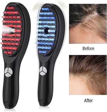 Electric LED Hair Brush – Comfortable Scalp Massage & Hair Care