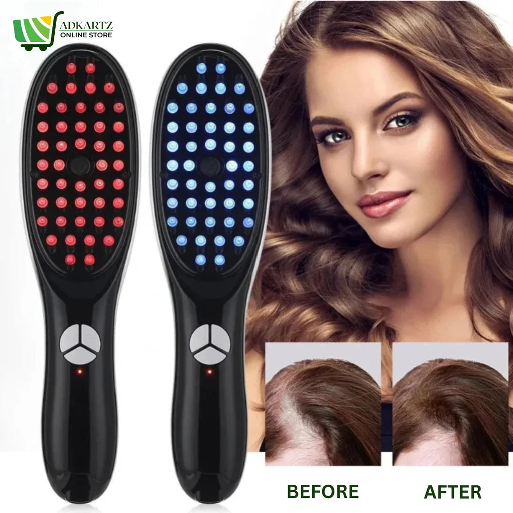 Electric LED Hair Brush – Comfortable Scalp Massage & Hair Care
