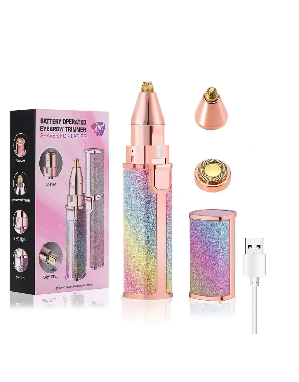 Blawless 2 in 1 Eyebrow Trimmer & Facial Hair Remover Tool for Women