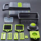 16-in-1 Multifunctional Vegetable Cutter & Slicer – Kitchen Tool with Interchangeable Blades