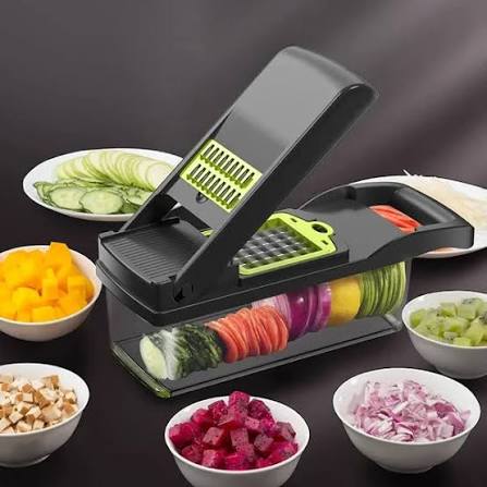 16-in-1 Multifunctional Vegetable Cutter & Slicer – Kitchen Tool with Interchangeable Blades
